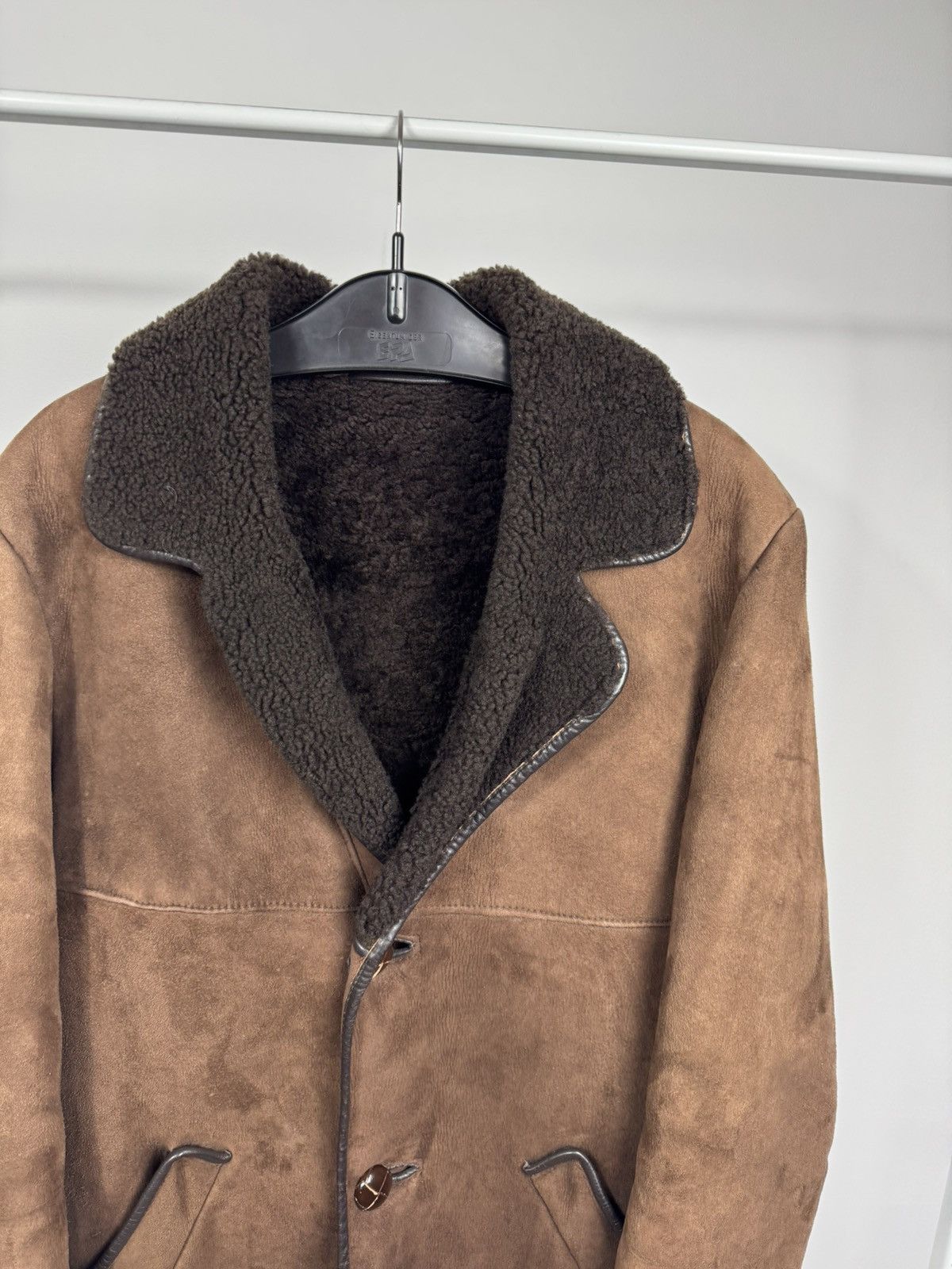Other Vintage Women’s Genuine Sheepskin Shearling Leather Coat Size XL / US 12-14 / IT 48-50 - 3 Thumbnail