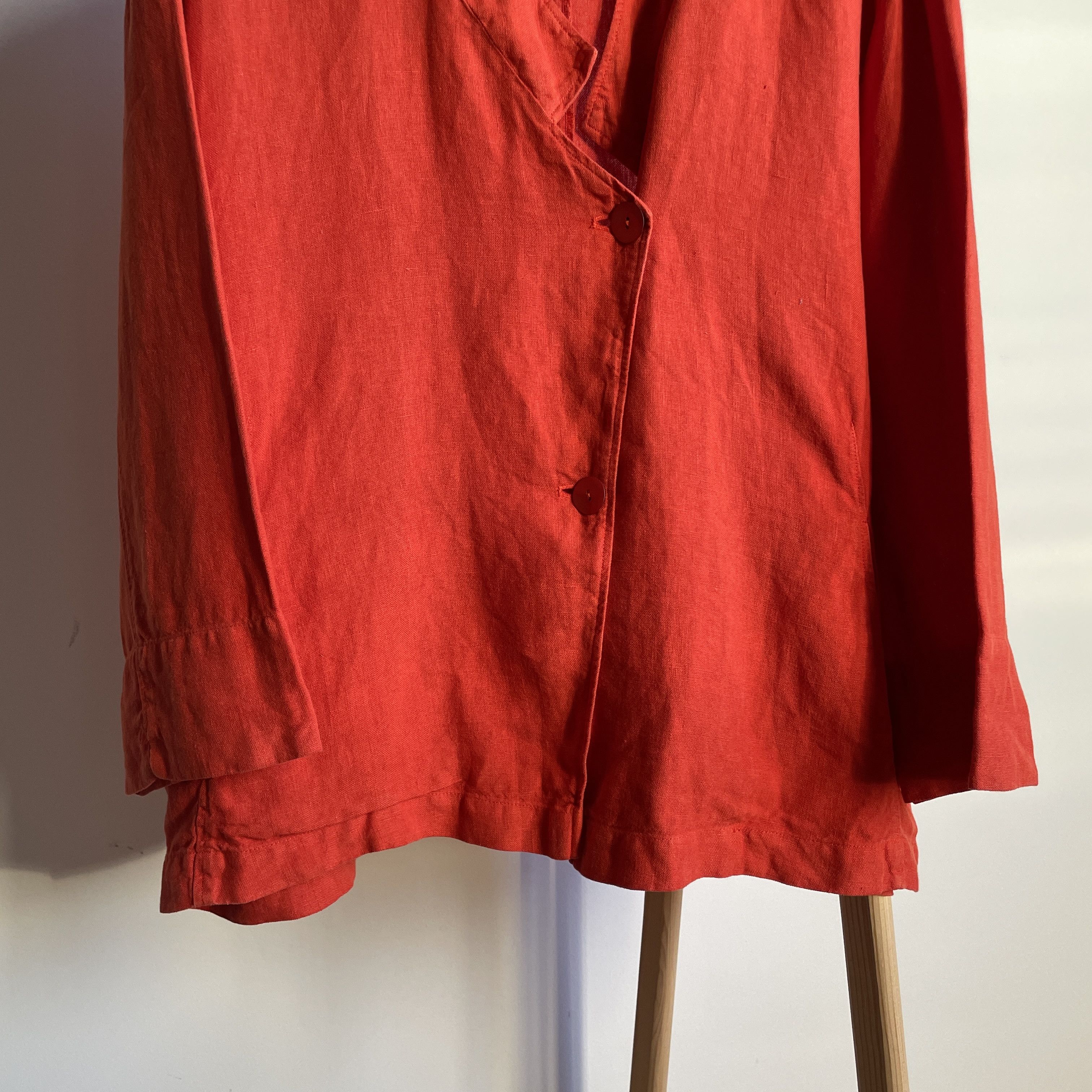 OSKA OSKA Womens Linen Relaxed Fit Jacket Size L Size L / US 10 / IT 46 - 6 Thumbnail