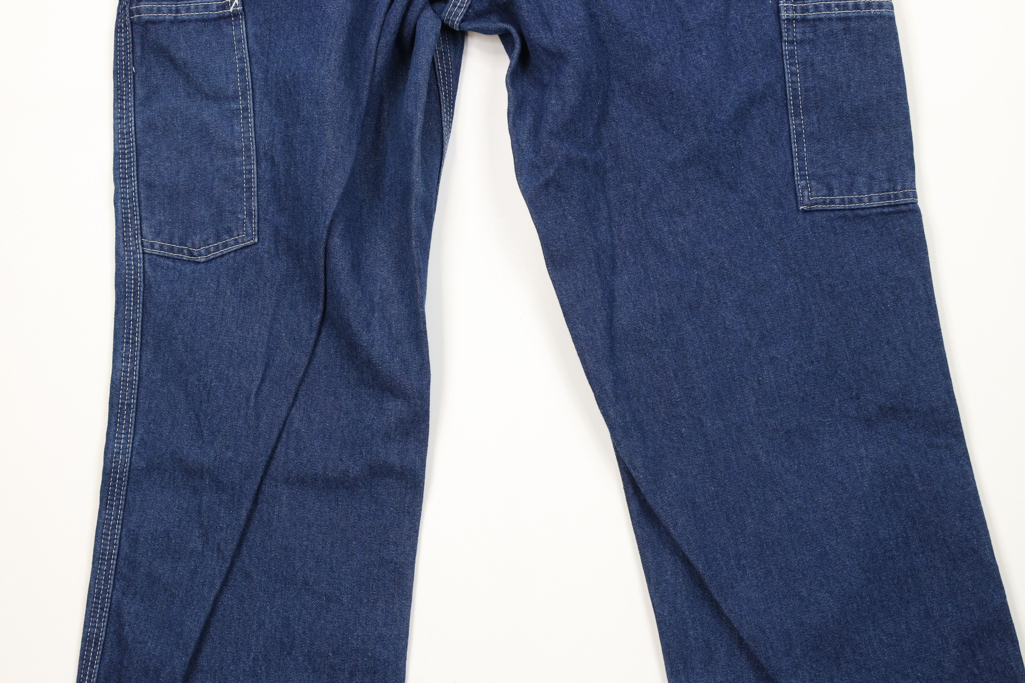 Carhartt Vintage Y2K Carhartt Workwear Wide Leg Dungaree Jeans Blue Size US 34 / EU 50 - 11 Thumbnail