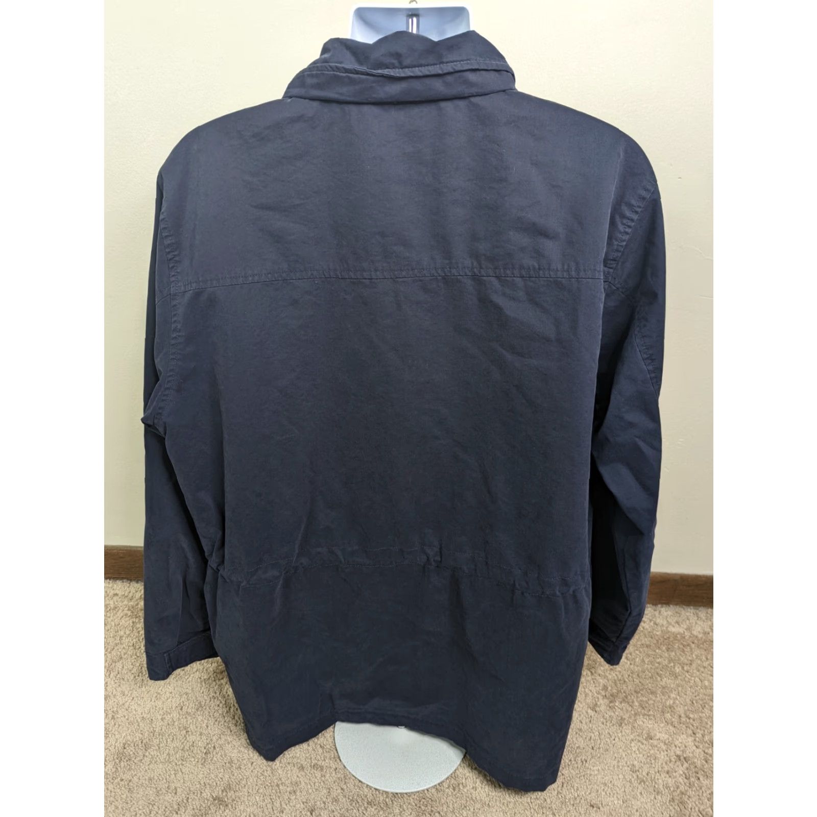 Eddie Bauer VINTAGE Eddie Bauer Jacket Mens Lined Blue 100% Cotton Full Zip Collared Bomber Large Size US L / EU 52-54 / 3 - 3 Thumbnail