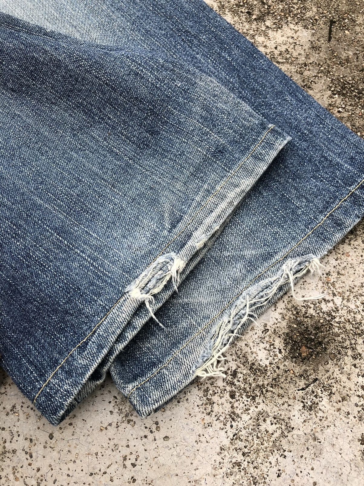 Japanese Brand EDWIN XVS DISTRESSED DENIM Size US 31 - 7 Thumbnail