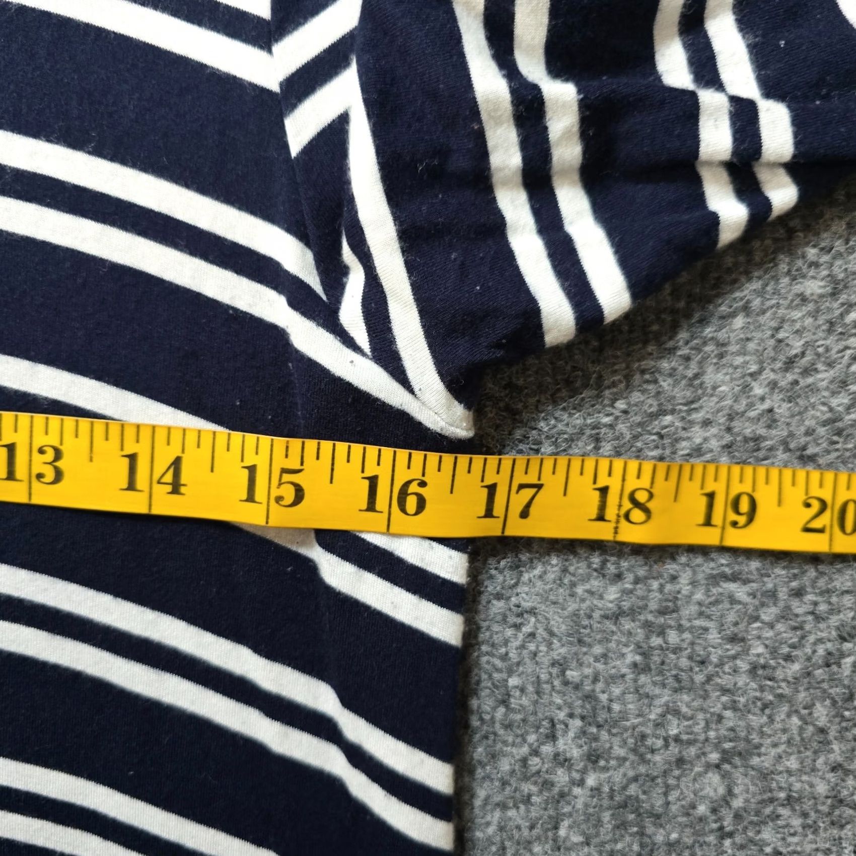 Anthropologie Maeve Anthropologie Dress Womens Size L Blue White Striped Turtleneck Casual Knit Knee Length Long Sleeve Pullover Machine Washable Regular Women Size L / US 10 / IT 46 - 5 Thumbnail
