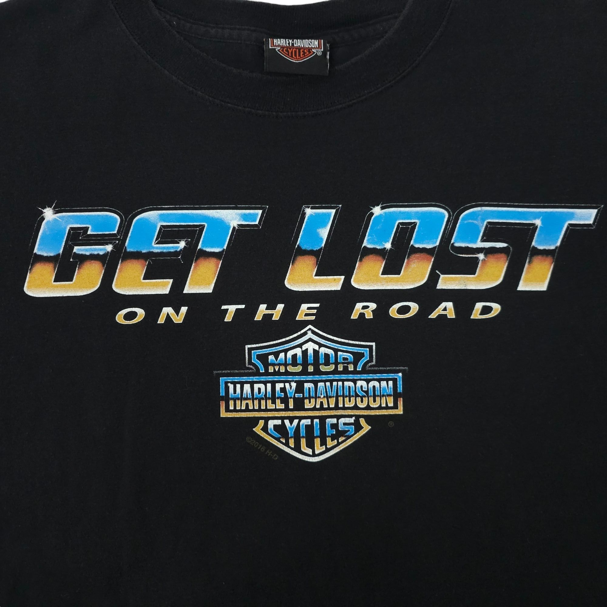 Harley Davidson Harley Davidson T Shirt L Double Sided Get Lost On The Road Size US L / EU 52-54 / 3 - 6 Thumbnail