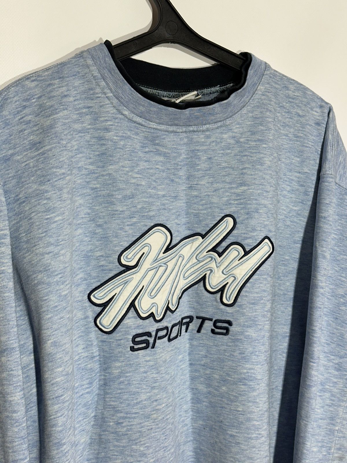 Fubu Vintage Fubu Sports Heather Blue Sweatshirt Size US XL / EU 56 / 4 - 3 Thumbnail