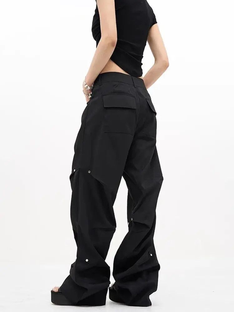 Japanese Brand Cargo baggy flared pleated pants Size US 32 / EU 48 - 5 Thumbnail