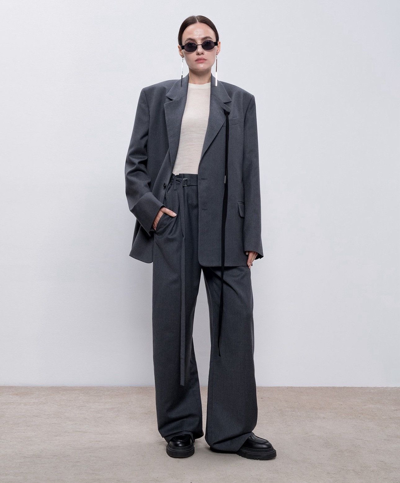 Ann Demeulemeester Last Ann Demeulemeester Grey Linnaz Wool Pants Size 28" / US 6 / IT 42 - 2 Thumbnail