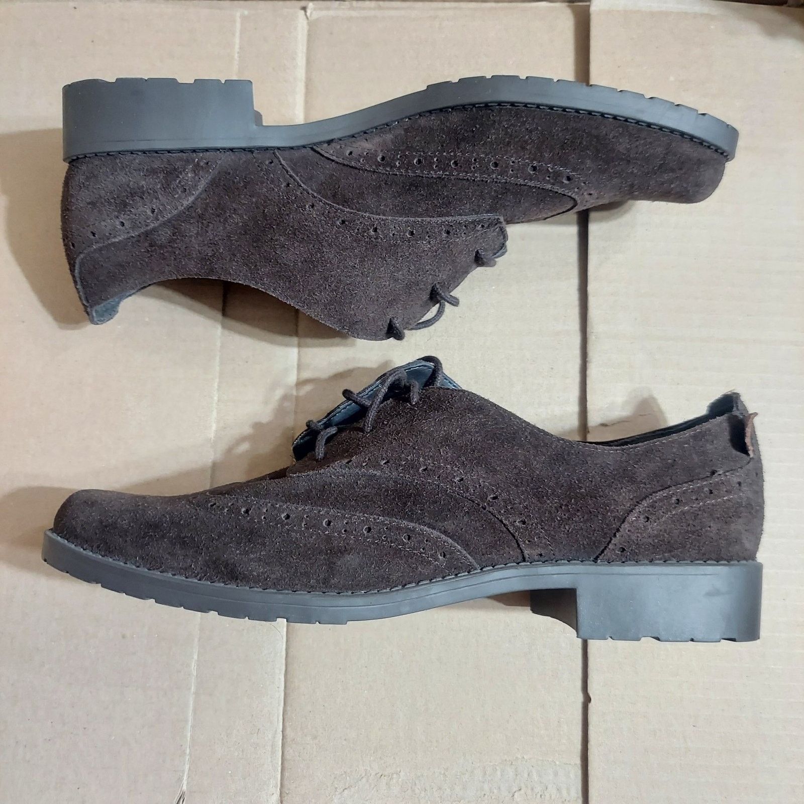 Anne Klein Anne Klein iFlex Women's US 9.5 M Brown Suede Oxfords NWOT Size US 9.5 / IT 39.5 - 5 Thumbnail