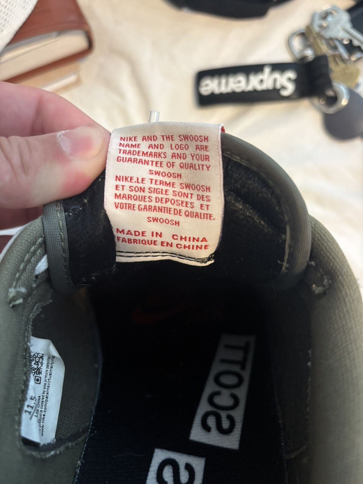 Jordan Brand × Travis Scott Travis Scott Jordan one low medium olive size 11.5 Size US 11.5 / EU 44-45 - 11 Thumbnail