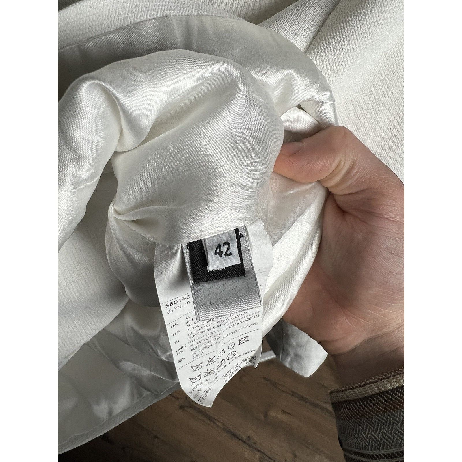Dolce & Gabbana Dolce&Gabbana White Double Breasted Cropped Pea Coat Jacket Size M / US 6-8 / IT 42-44 - 8 Thumbnail