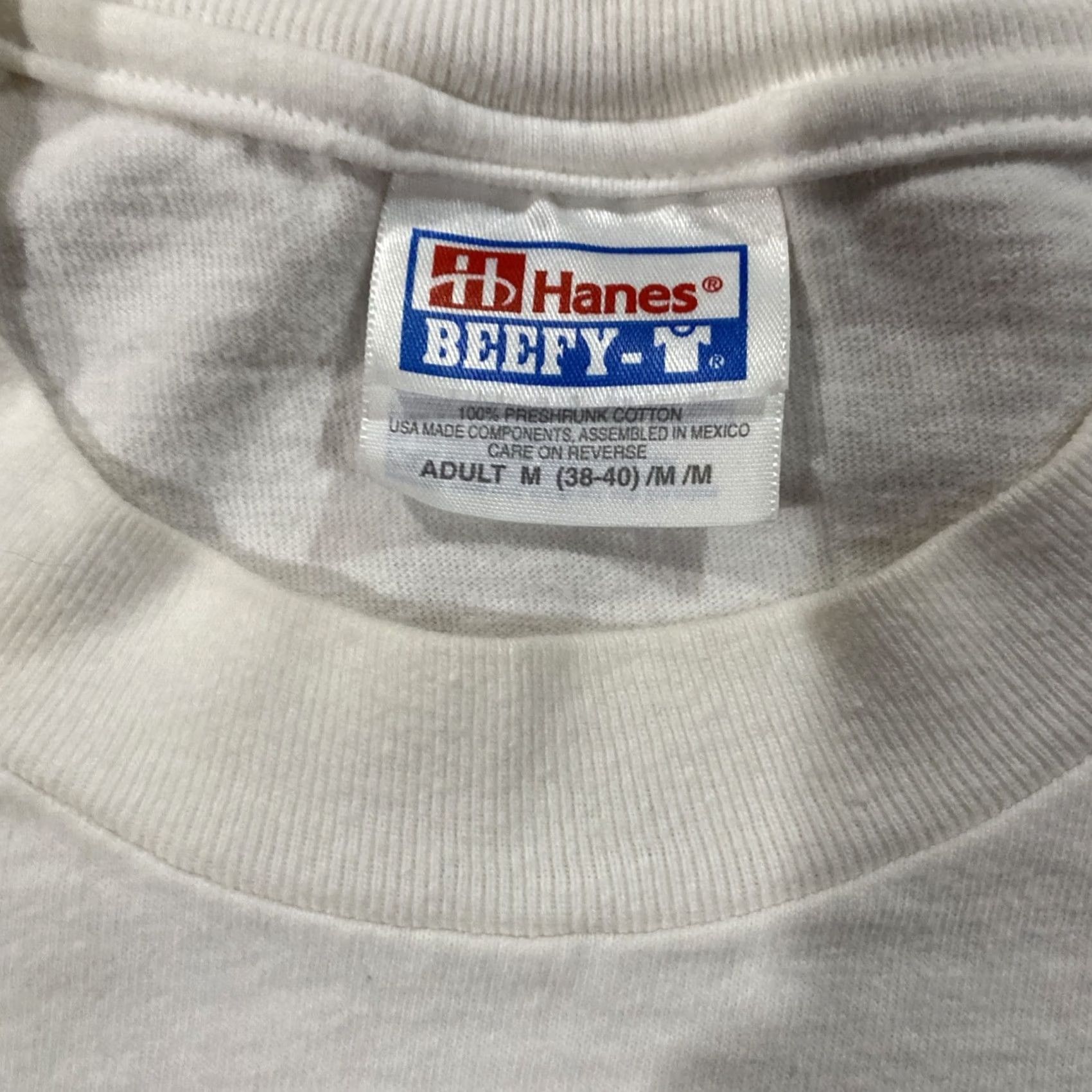 Gildan VINTAGE Gildan Shirt Mens M VTG Long Beach Grand Prix 1999 Racing Toyota Start Your Engines White Short Sleeve Crew Neck T-Shirt Cotton Regular Mens Size US M / EU 48-50 / 2 - 6 Thumbnail