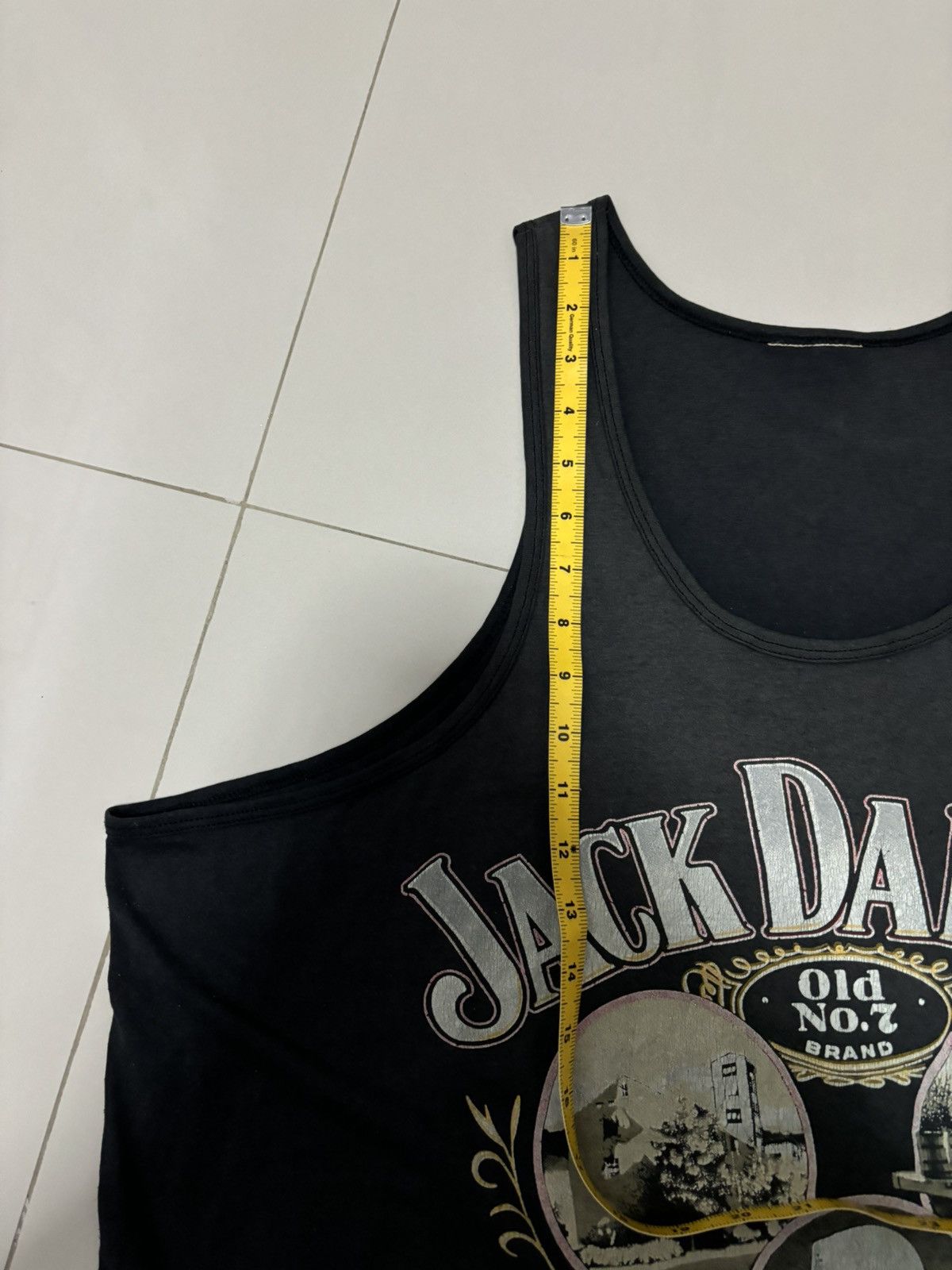 Vintage Thrashed Distressed 80s Faded JACK DANIEL’S Tank Tops Grunge Size US XXL / EU 58 / 5 - 11 Thumbnail