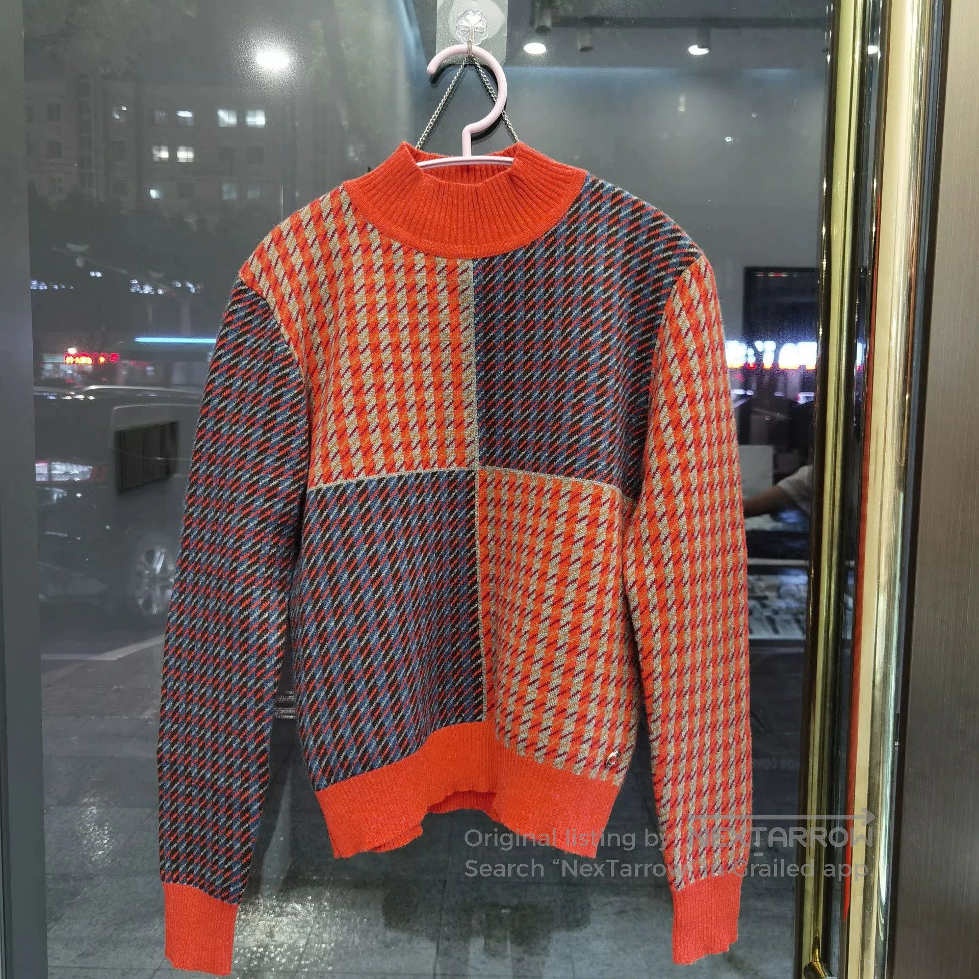 Hermes Hermes Houndstooth Cashmere Sweater. Size US S / EU 44-46 / 1 - 1 Thumbnail
