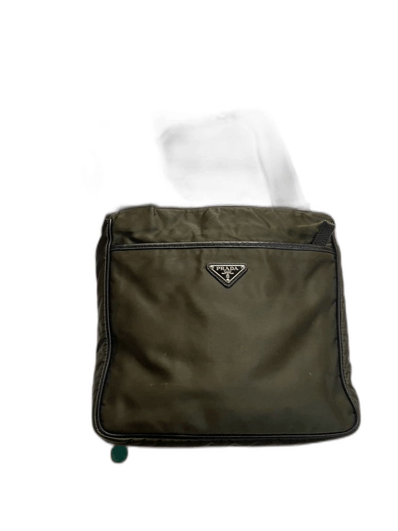 Prada Green Crossbody Shoulder Bag Authentic-2506, Men's