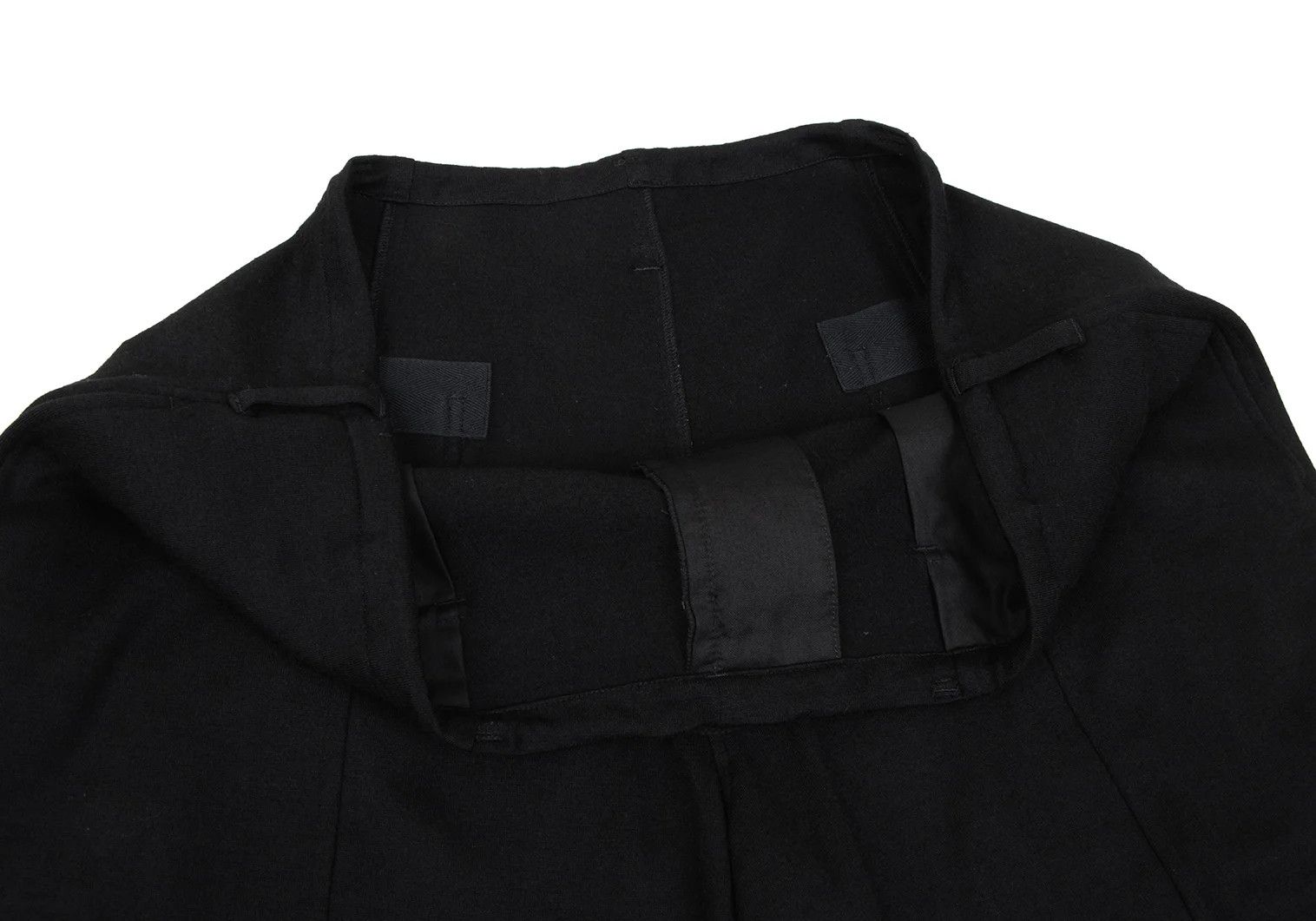 Yohji Yamamoto Yohji Yamamoto Wool Wide Cropped Pants Black Size US 34 / EU 50 - 6 Thumbnail