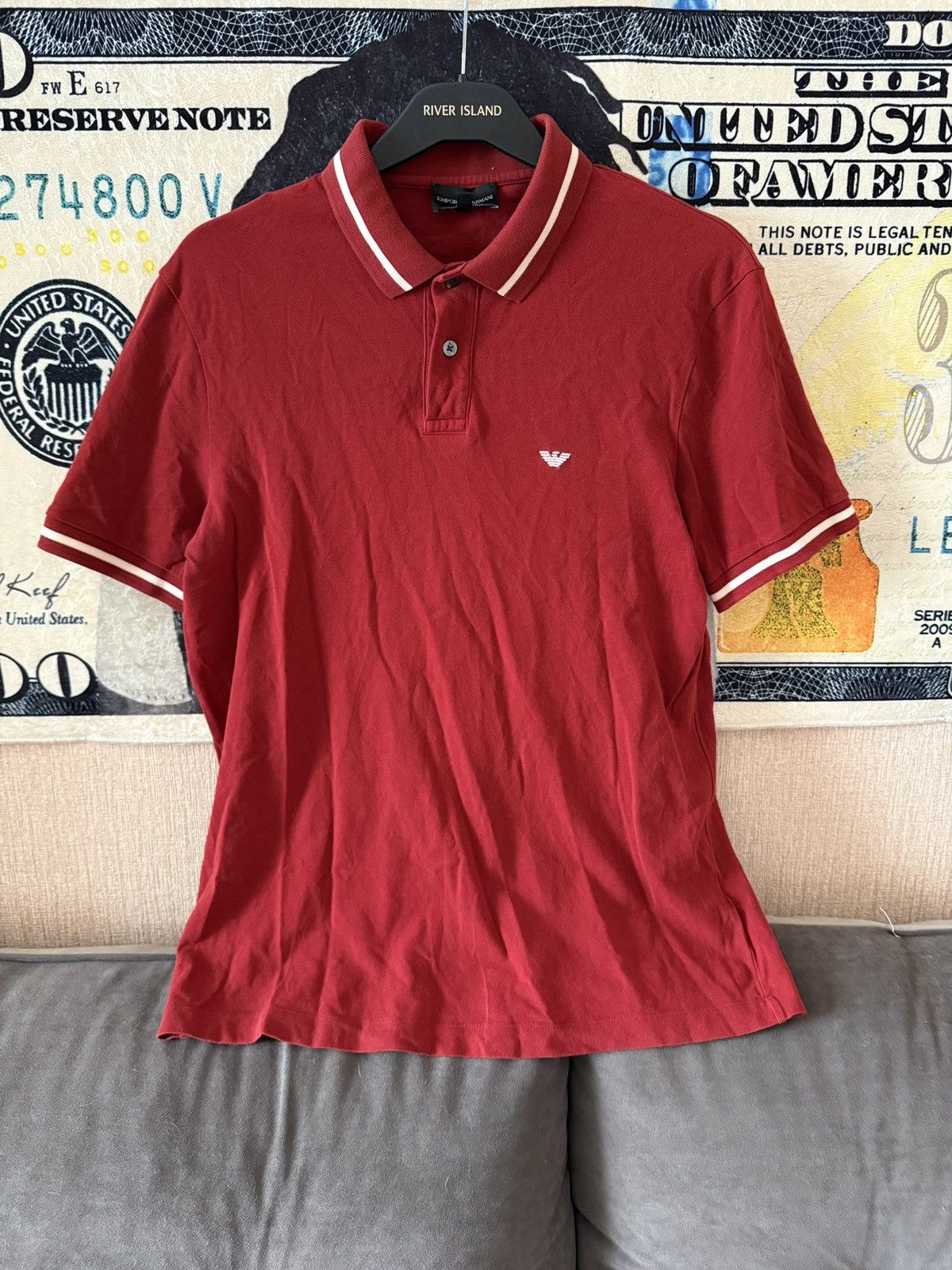 Emporio Armani Emporio Armani Classic Polo Shirt Size US L / EU 52-54 / 3 - 1 Thumbnail
