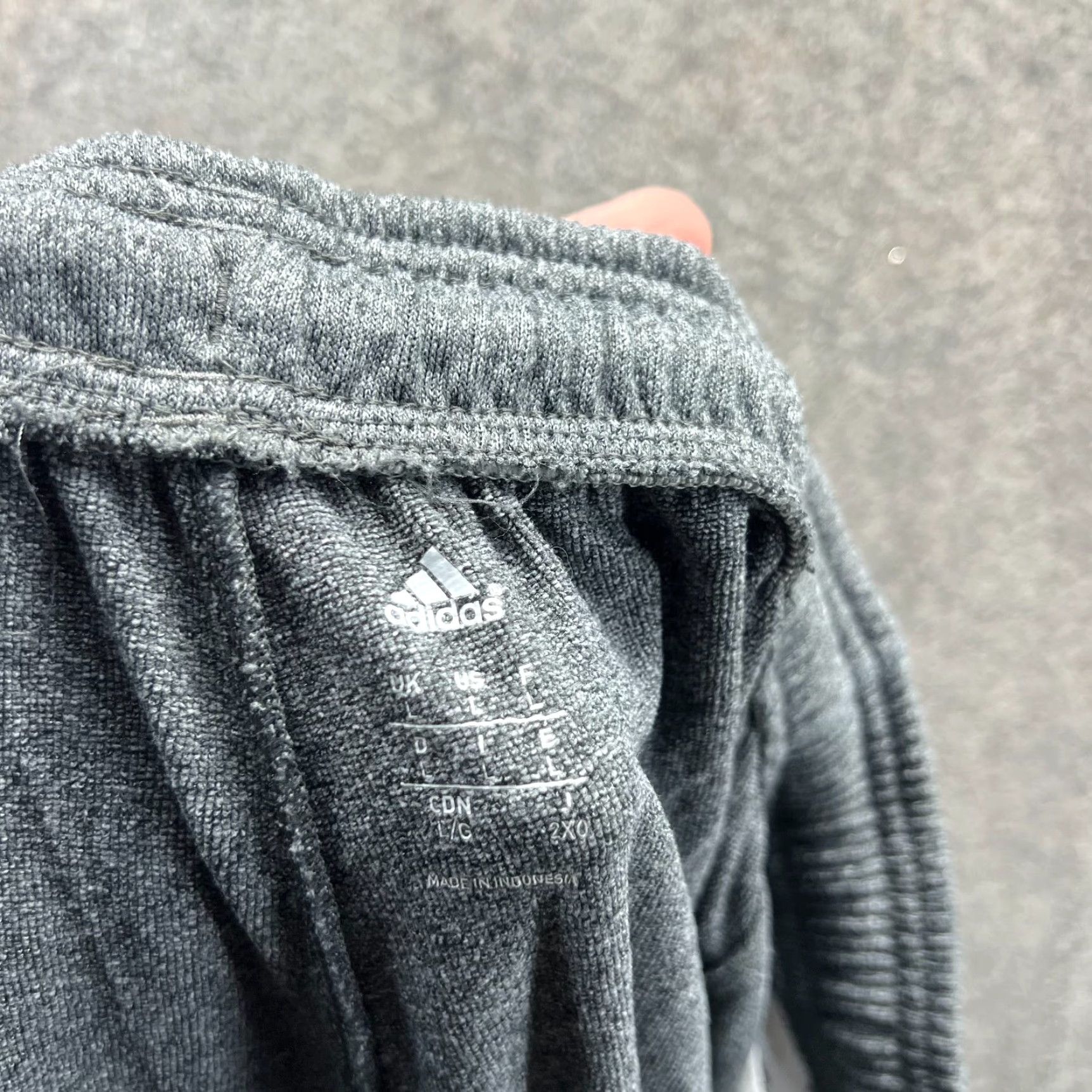 Adidas VINTAGE Adidas Sweatpants Mens Large Gray Lightweight Trefoil Heather Sweatpants Size US 33 - 6 Thumbnail