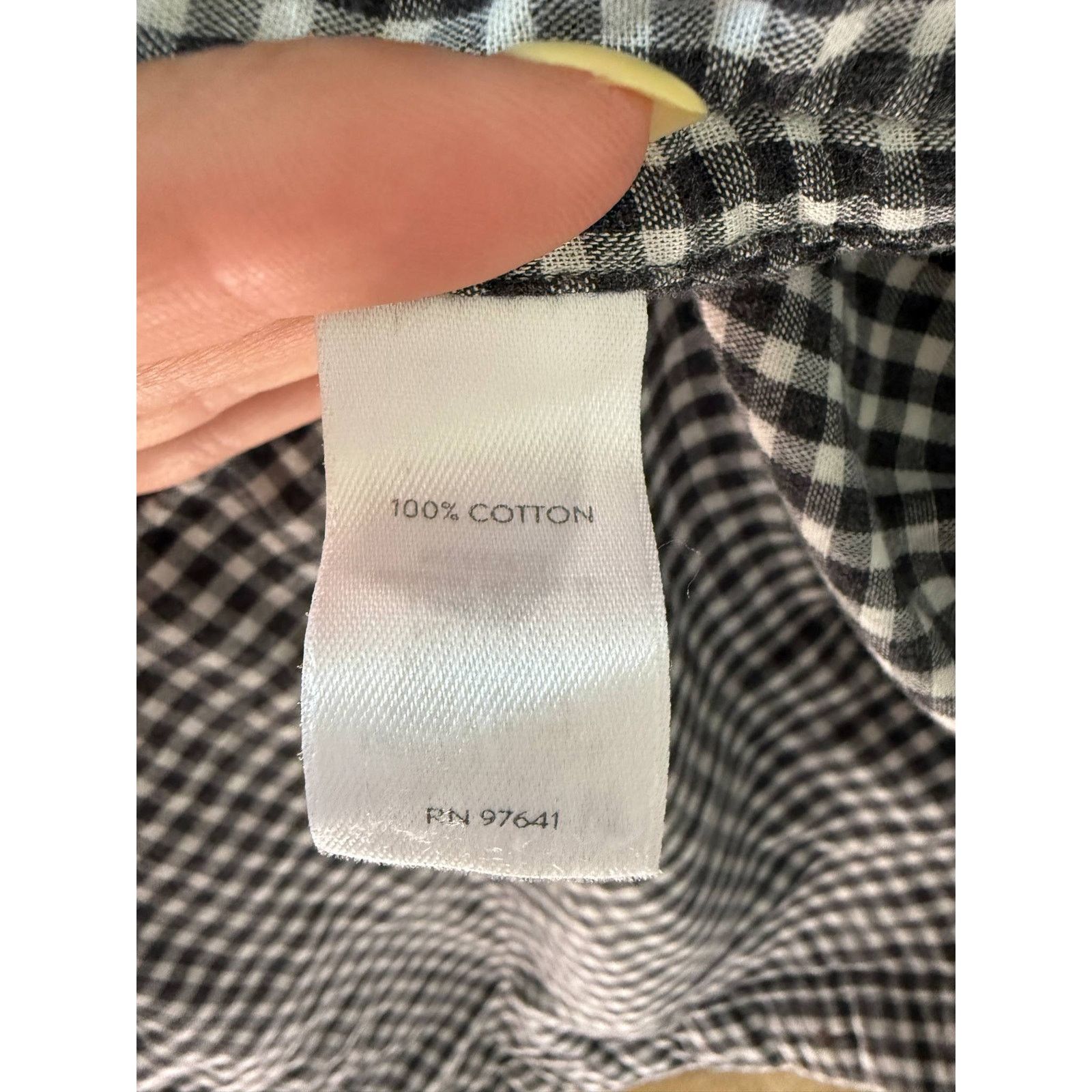 Other J. Jill Gingham Plaid Flannel Button-Up Shirt Black/White S Size S / US 4 / IT 40 - 8 Thumbnail