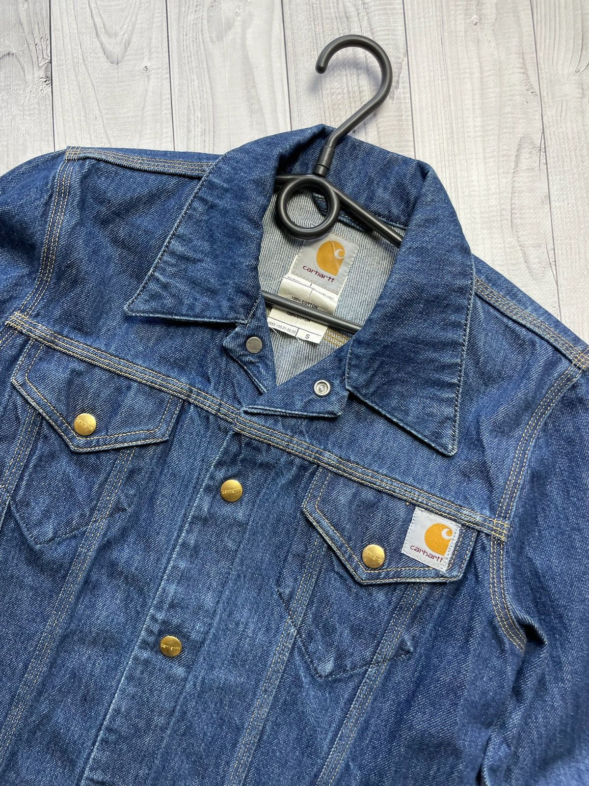 Carhartt Wip × Vintage Vintage Denim jacket women’s size S rare blue Size S / US 4 / IT 40 - 2 Thumbnail