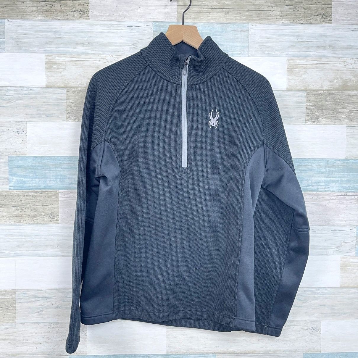 Spyder SPYDER Outbound Half Zip Sweater Black Fleece Mens M Size US M / EU 48-50 / 2 - 1 Thumbnail