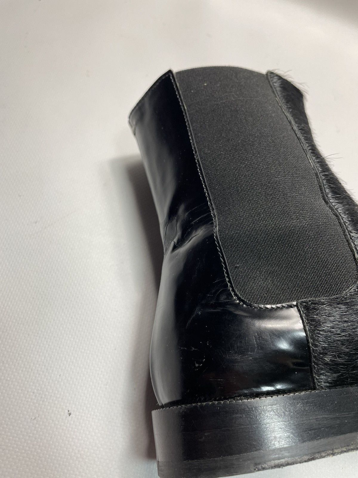 Maison Margiela Maison Margiela Tabi Pony Hair Chelsea Boots Black Size 38.5 Size US 8.5 / IT 38.5 - 7 Thumbnail