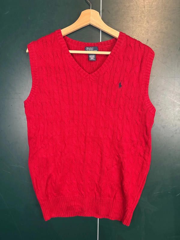 Polo Ralph Lauren Ralph Lauren Cable Knit Vest Size L / US 10 / IT 46 - 1 Thumbnail
