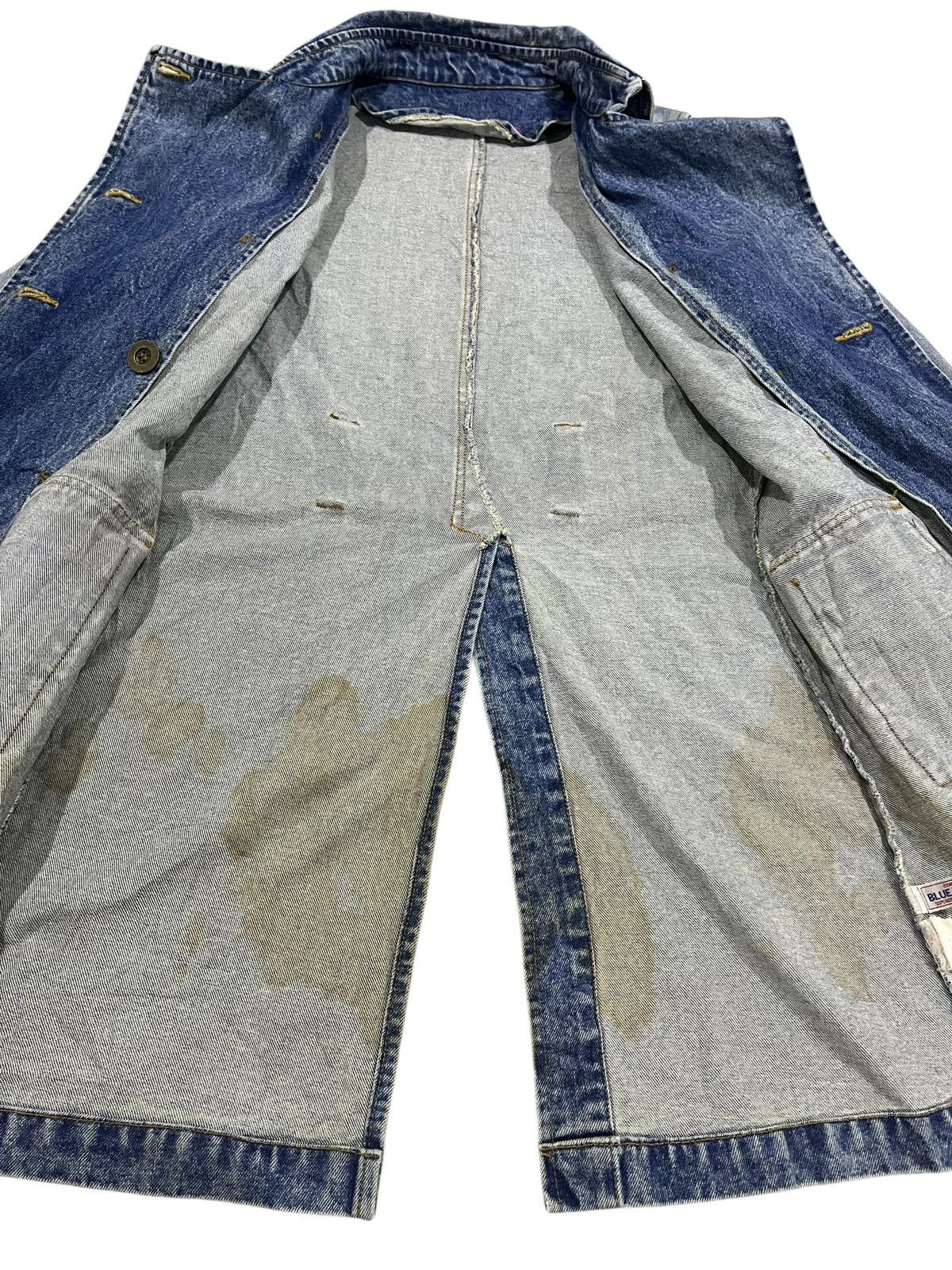 Hysteric Glamour 🇯🇵 BLUE MOON BLUE JAPAN DOUBLE BREASTED DENIM LONG JACKET Size ONE SIZE - 10 Thumbnail