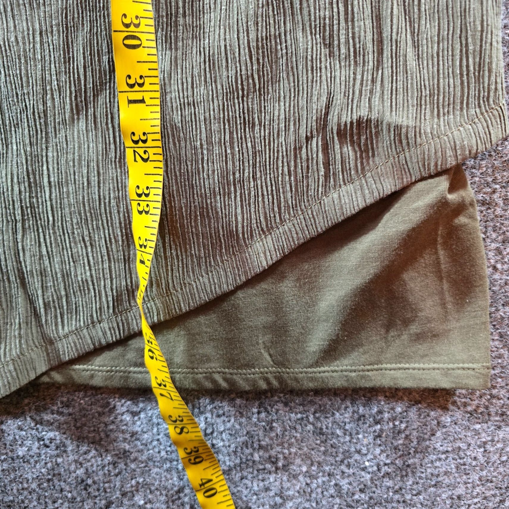 J. Jill J Jill Dress Women Petite Medium Green Textured Asymmetrical Casual Capsule Size M / US 6-8 / IT 42-44 - 5 Thumbnail