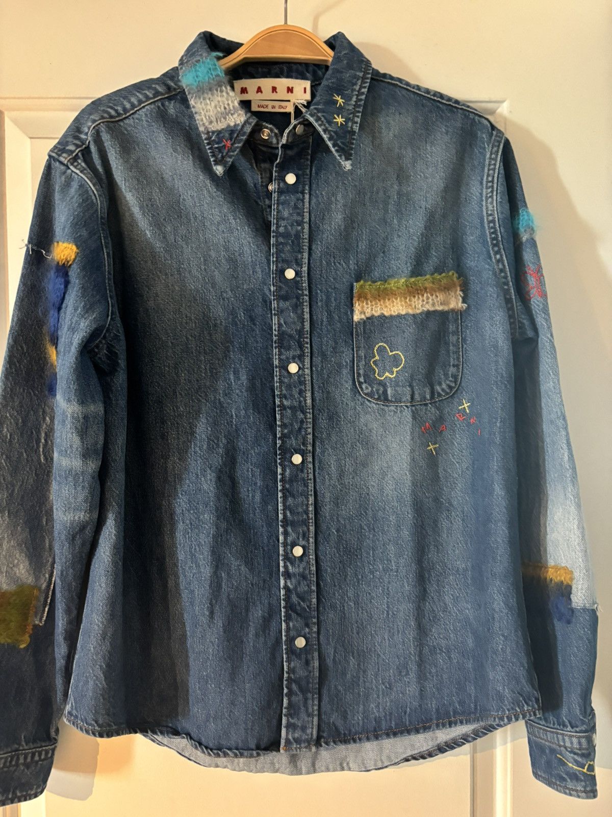 Marni Marni Denim Shirt with pearlized buttons Size US S / EU 44-46 / 1 - 3 Thumbnail