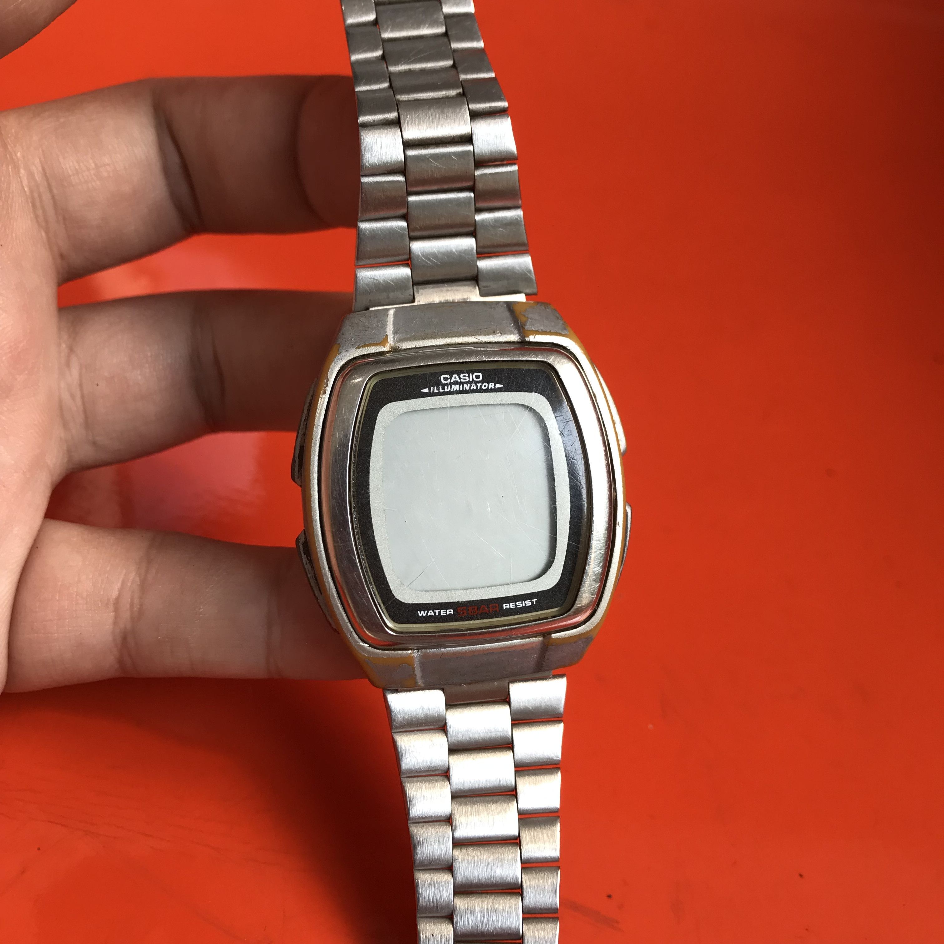 Vintage Casio illuminator Digital Watch mens retro Stainless steel Size ONE SIZE - 10 Thumbnail