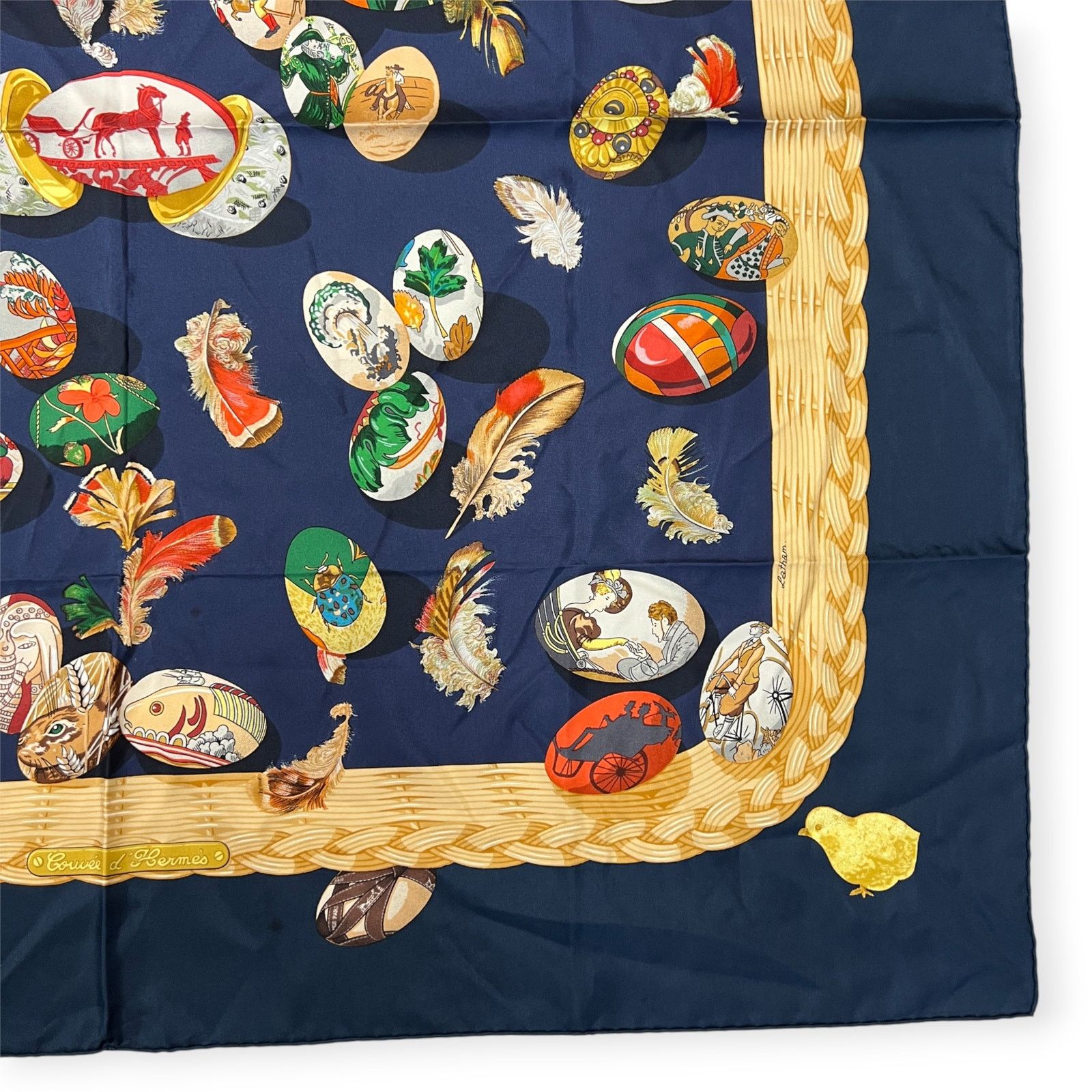 Hermes Hermes Couvee d'Hermes Silk Scarf 90cm Vintage France Size ONE SIZE - 14 Thumbnail