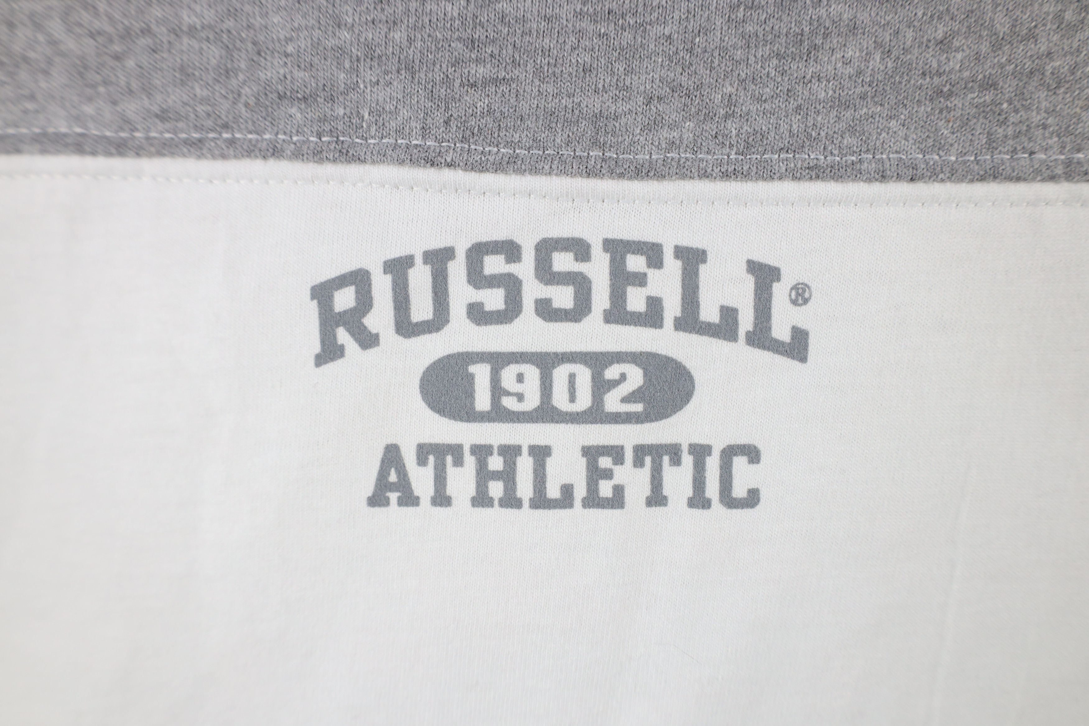 Russell Athletic × Vintage Vintage 90s Russell Athletic Block Short Sleeve T-Shirt Size US XL / EU 56 / 4 - 4 Thumbnail