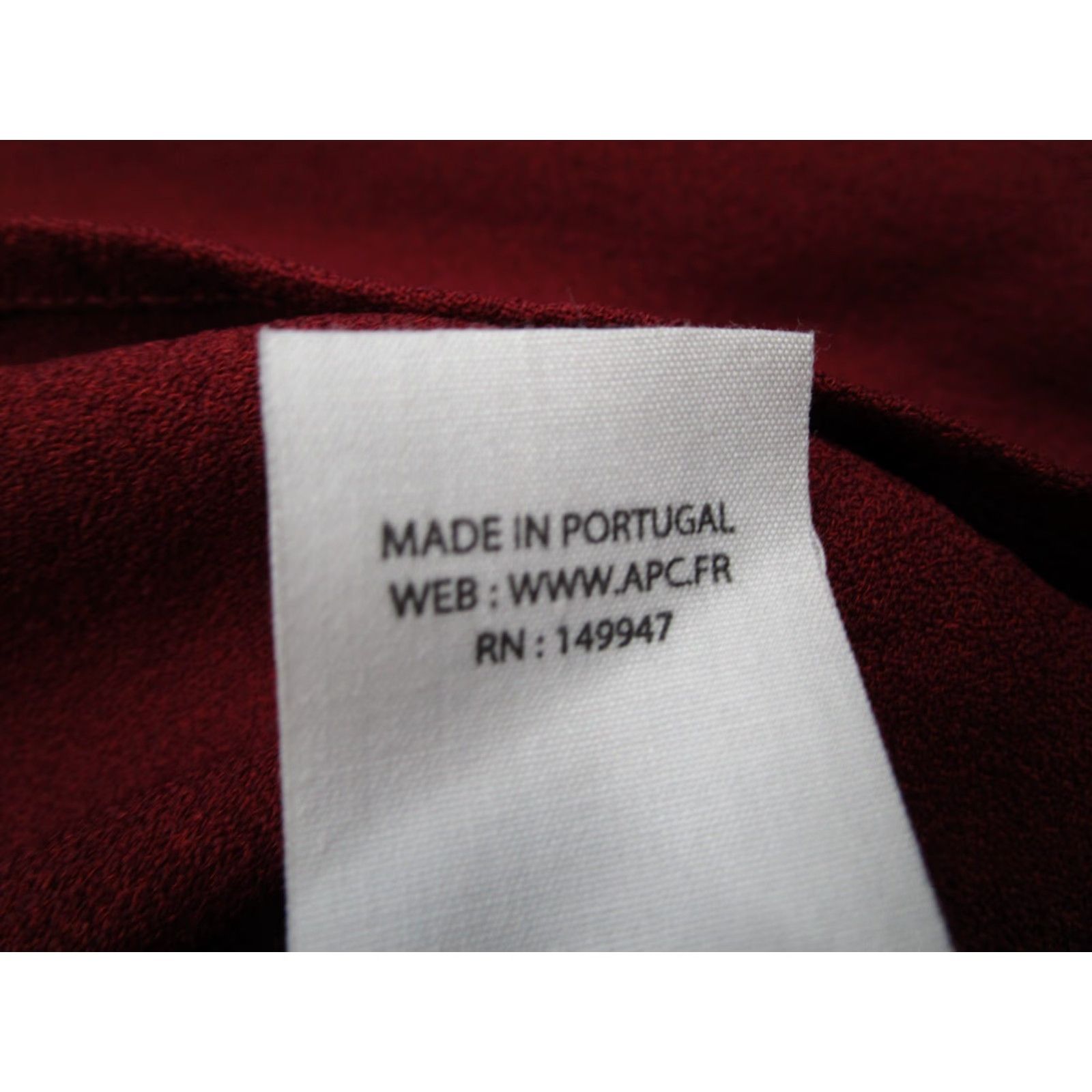 A.P.C. A.P.C. Shirt Women 26 Red Blouse 1/2 Button Up 3/4 Sleeve Made in Portugal Size XS / US 0-2 / IT 36-38 - 5 Thumbnail