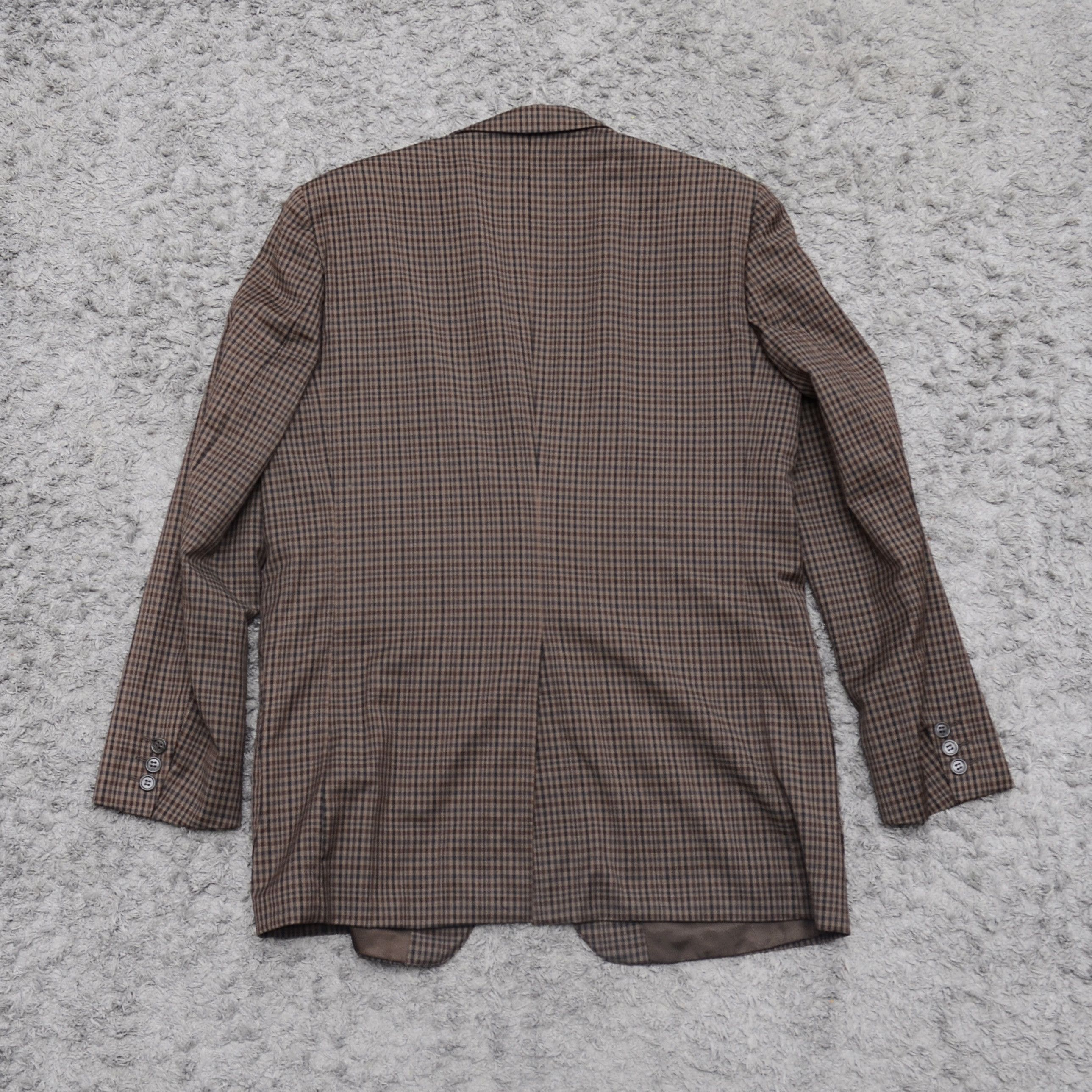 Givenchy × Vintage Vintage Gentelmen Givenchy Paris Coat Check Blazer Size 50 Size 50R - 6 Thumbnail