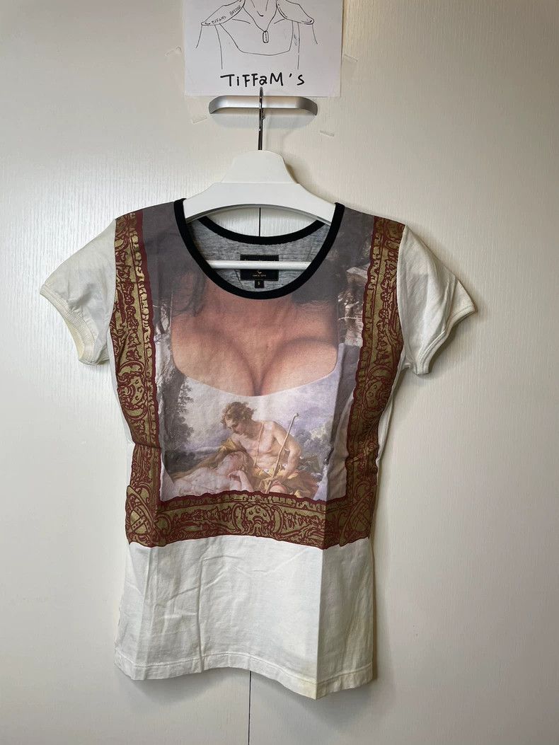 Vivienne Westwood Vivienne Westwood 90s Made in Italy Oil Painting Tee Breas Size S / US 4 / IT 40 - 1 Thumbnail