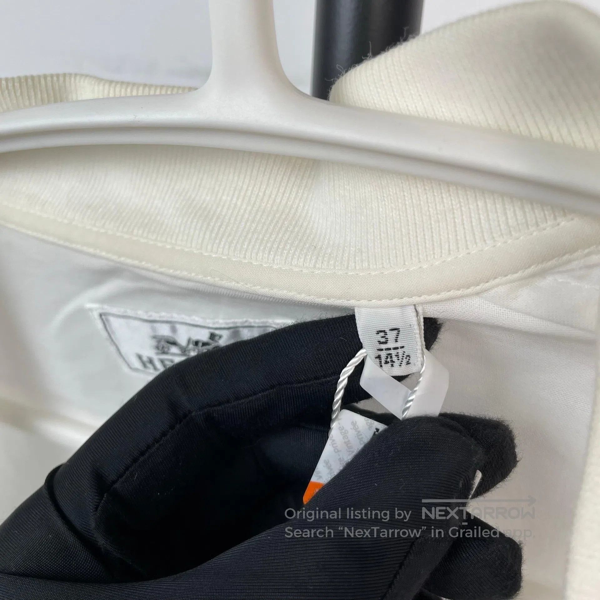 Hermes Hermes size 37 White Silk Lapel Zipper Jacket| Size US S / EU 44-46 / 1 - 7 Thumbnail