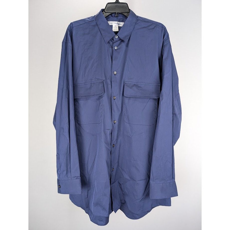 Comme des Garcons SHIRT o1rshd1 Button Shirt in Navy Blue Size US XL / EU 56 / 4 - 2 Thumbnail