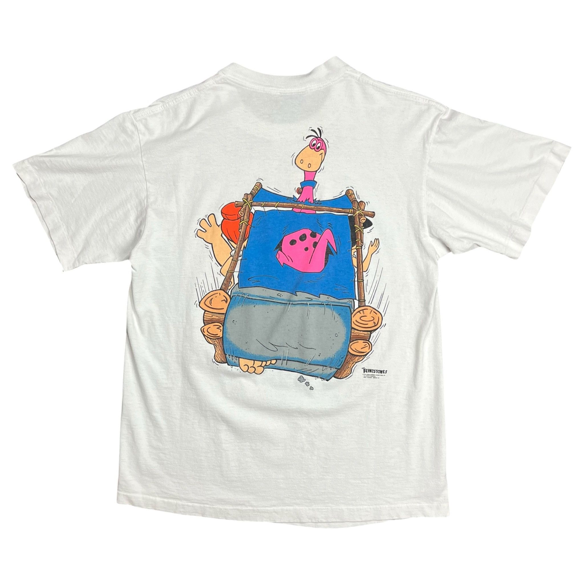 Changes Vintage 1991 The Flintstones Cartoon Graphic T-Shirt - L Size US L / EU 52-54 / 3 - 5 Thumbnail