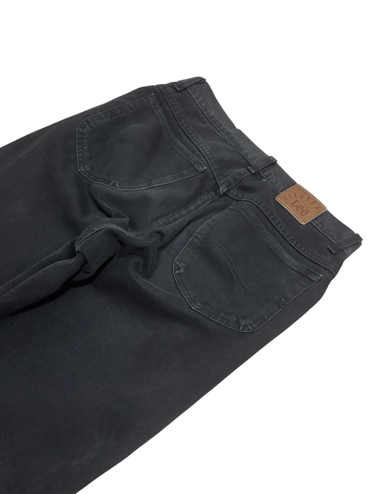Other × Vintage Wide Leg Flared Black Denim Size US 32 / EU 48 - 6 Thumbnail