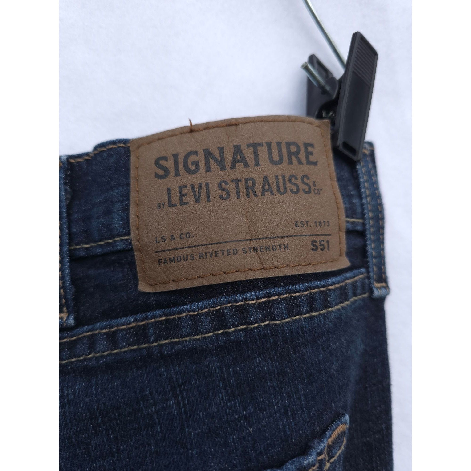Levi's Levi Strauss & Co Signature S51 Straight Denim Jeans W40 L30 Size US 40 / EU 56 - 7 Thumbnail