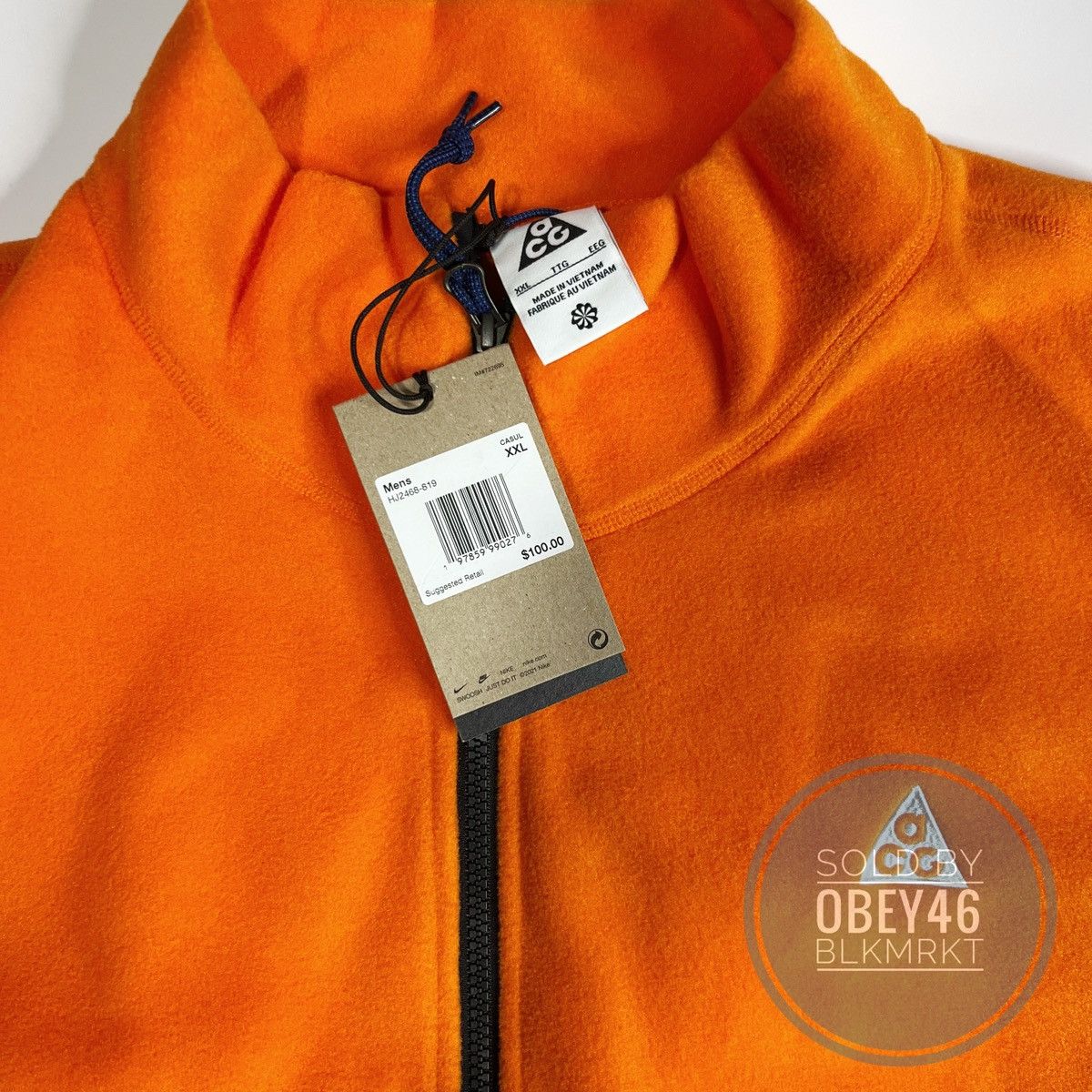Nike Nike ACG Wolf Tree Vest Polartec Orange/Black 2XL Size US XXL / EU 58 / 5 - 4 Thumbnail