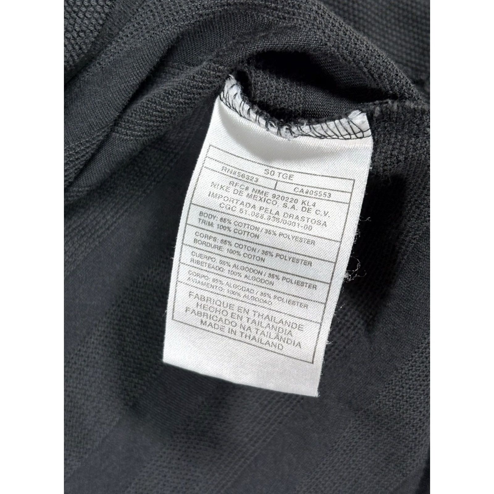 Nike VINTAGE Nike Golf Polo Shirt Men’s XXL 100% Cotton Striped | Black Geometric 90s Logo Button Chip Metlife Golf Vintage Men Size US XXL / EU 58 / 5 - 6 Thumbnail