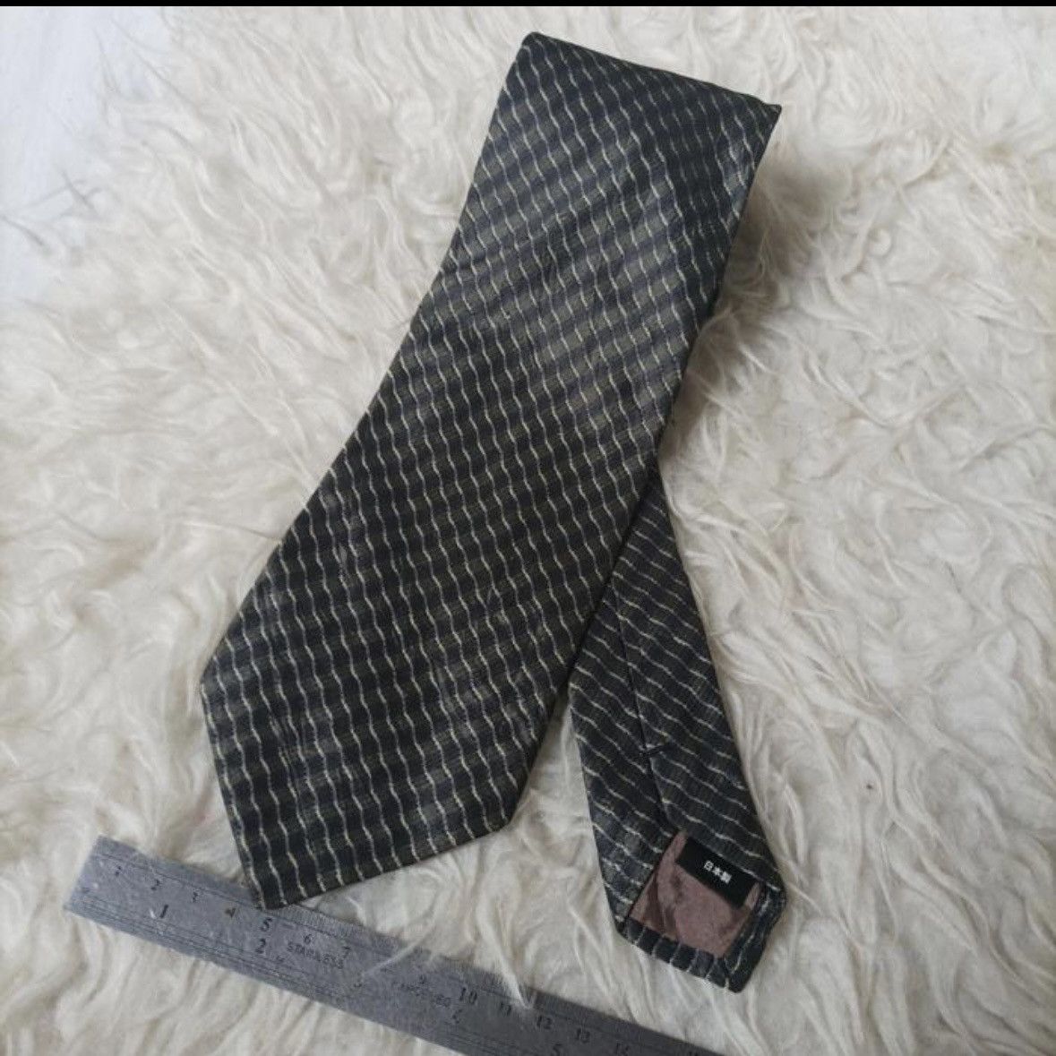 Issey Miyake Issey Miyake IM peoduct jacquard silk neck tie Size ONE SIZE - 1 Thumbnail
