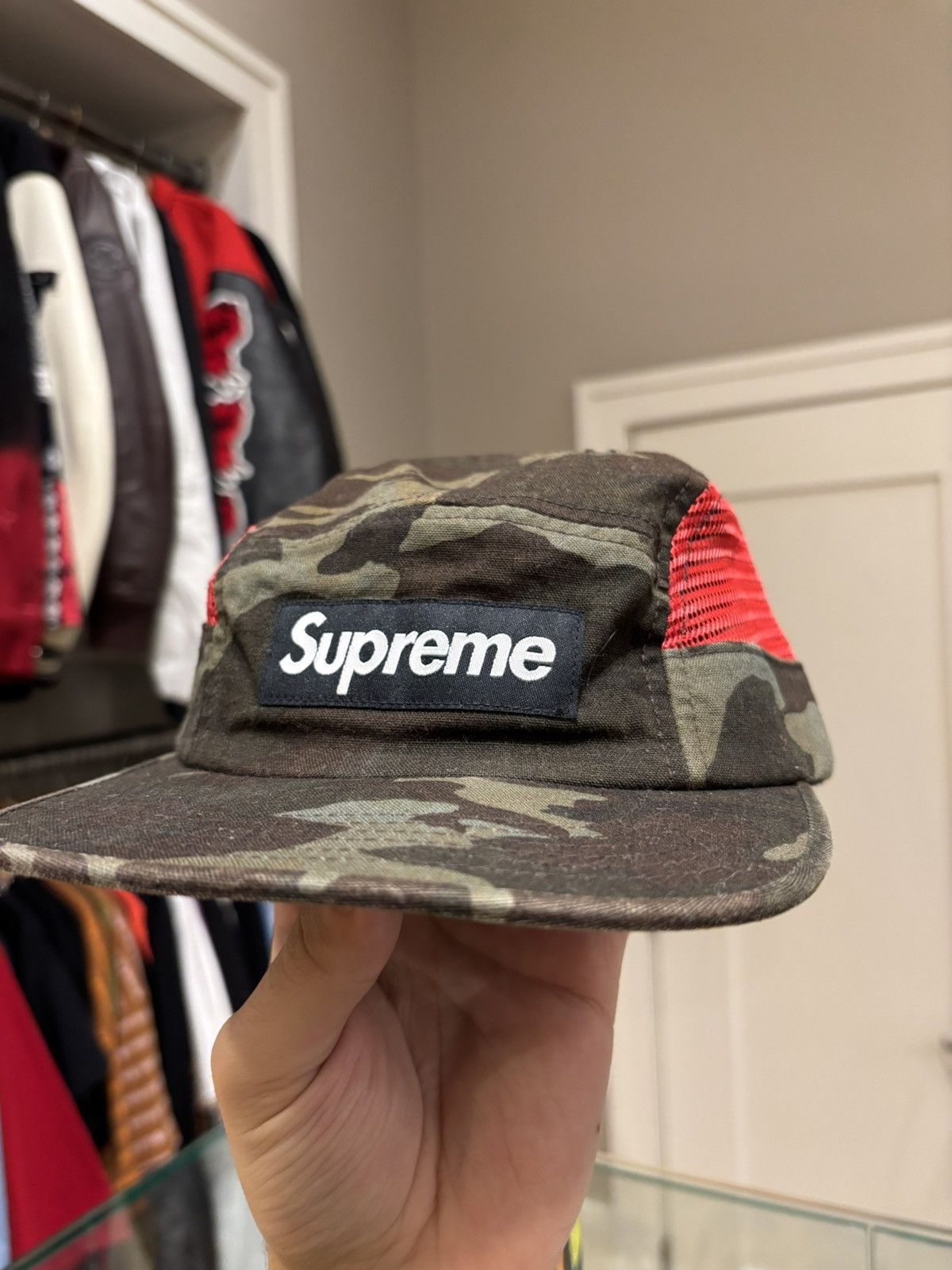 帽子 supreme 13SS side mesh camo camp cap Supreme - Side Mesh Camp Cap - UG.SHAFT