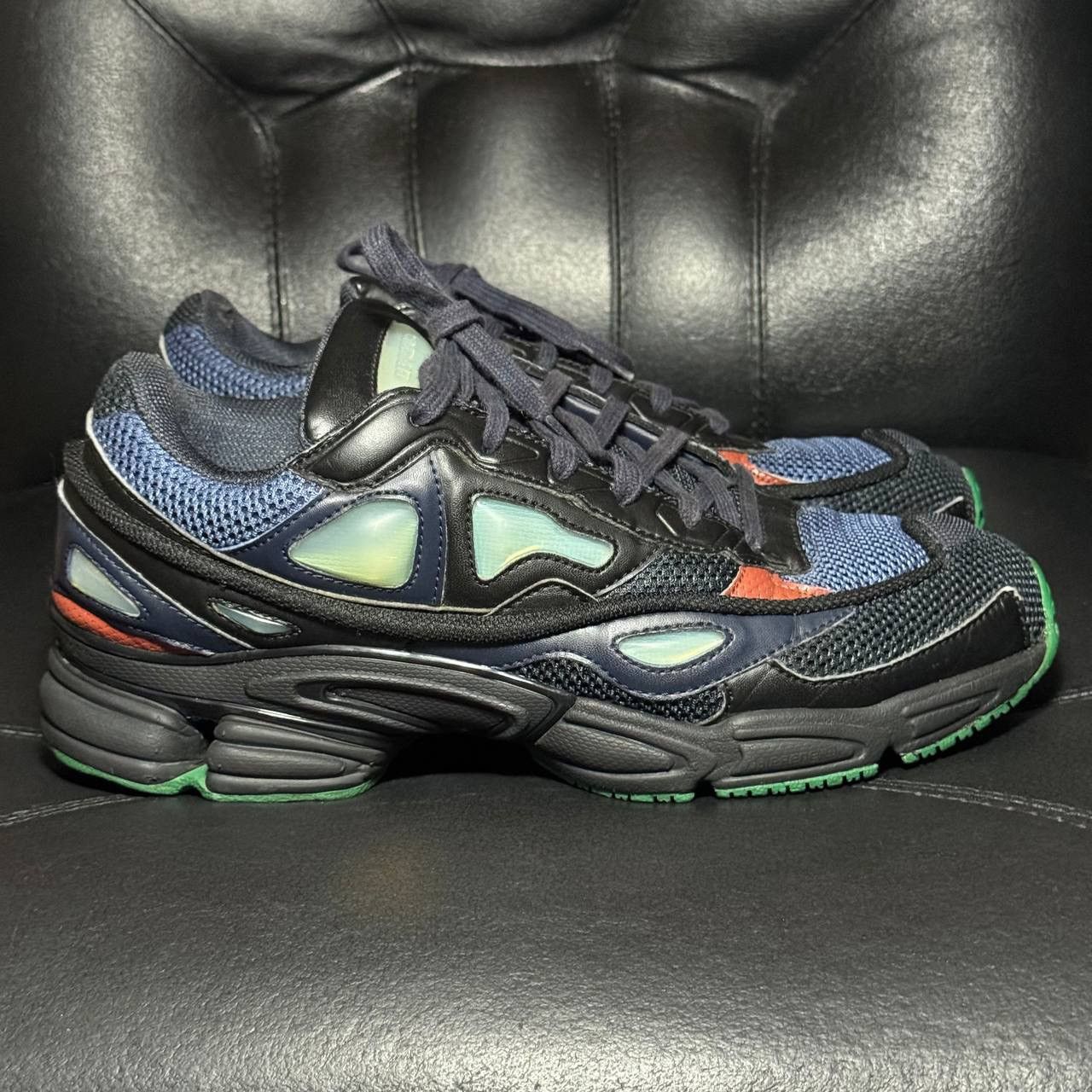 Adidas × Raf Simons 8,5us Adidas Raf Simons Ozweego Night Marine Sneakers Size US 8.5 / EU 41-42 - 1 Thumbnail