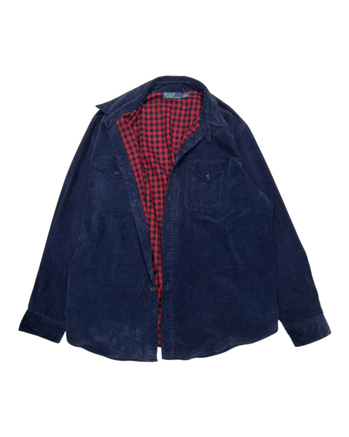 Polo Ralph Lauren 🔥POLO RALPH LAUREN OVERSIZED CORDUROY BUTTON SHIRT Size US XXL / EU 58 / 5 - 2 Thumbnail