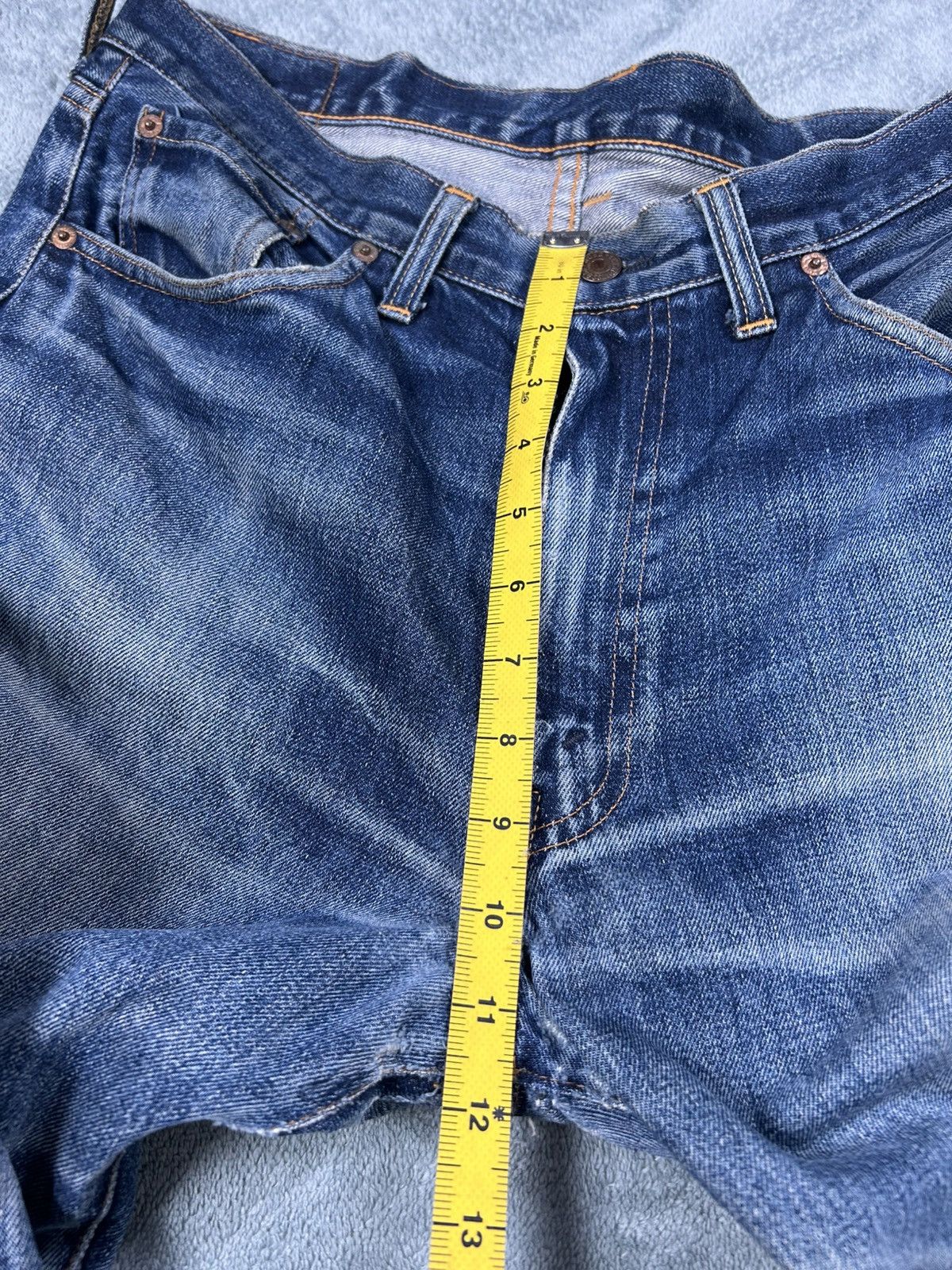 Levi's Vintage Clothing Vintage LVC Levi’s 551zxx Big E Distressed Denim Size US 33 - 16 Thumbnail