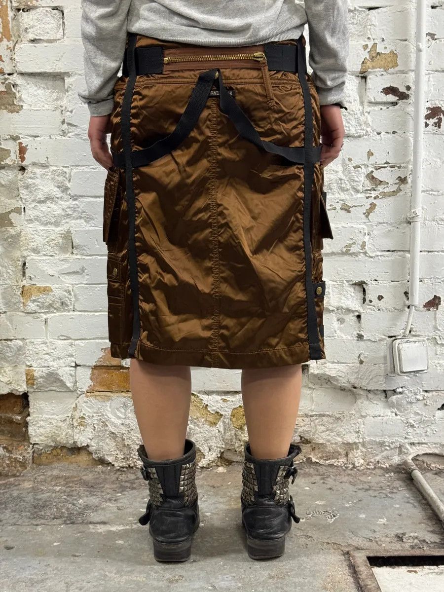 Jean Paul Gaultier AW2003 Jean Paul Gaultier Bondage Parachute Brown Skirt Size 27" / US 4 / IT 40 - 2 Thumbnail