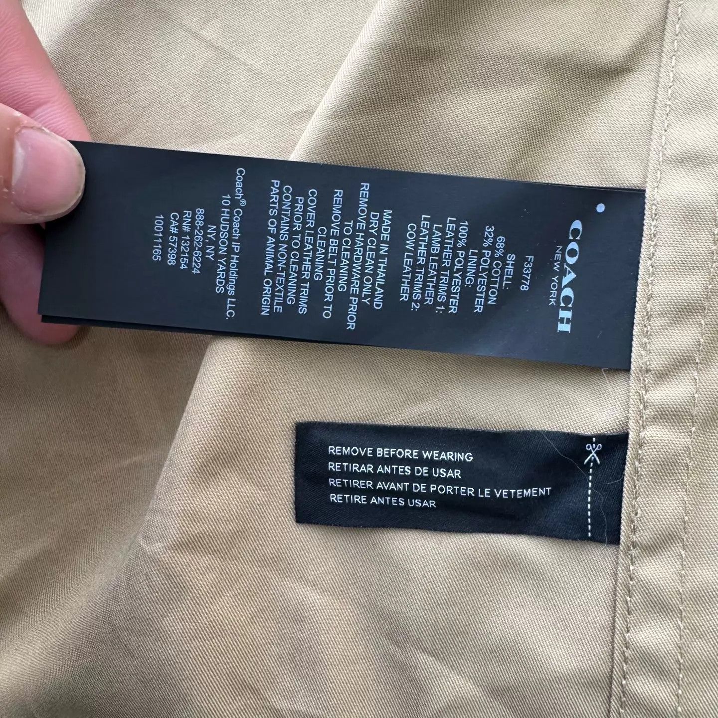 Coach Coach Khaki Trench Coat L Size L / US 10 / IT 46 - 6 Thumbnail
