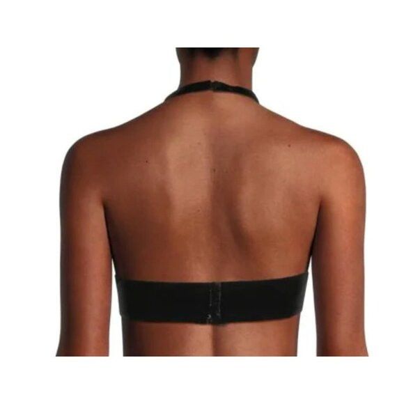 Gianni Valentino Valentino Velvet Halter Crop Top Black Size 10 Size M / US 6-8 / IT 42-44 - 2 Thumbnail