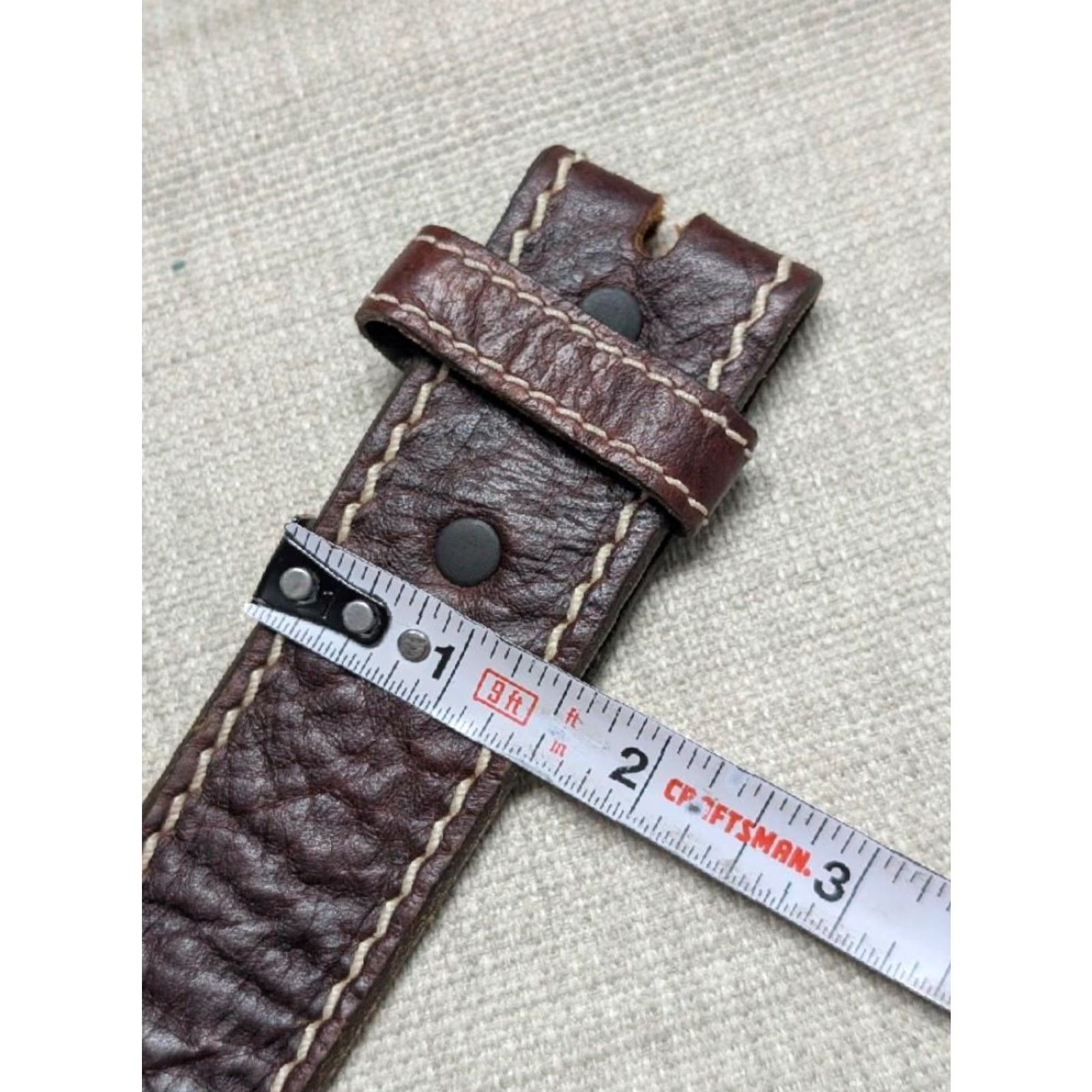Vintage VINTAGE Justin belt Western Belt Buckle Leather 1-1/2" Brown 42 Men USA Made Bison Buffalo Buffalo Leather Brown Western 90s Mens Size 42 - 4 Thumbnail